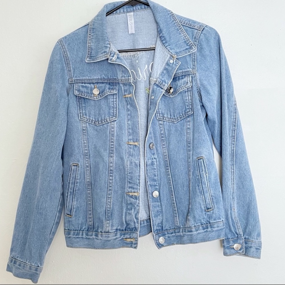 Bride Bundle- Robe and Jean Jacket - Picture 8 of 9